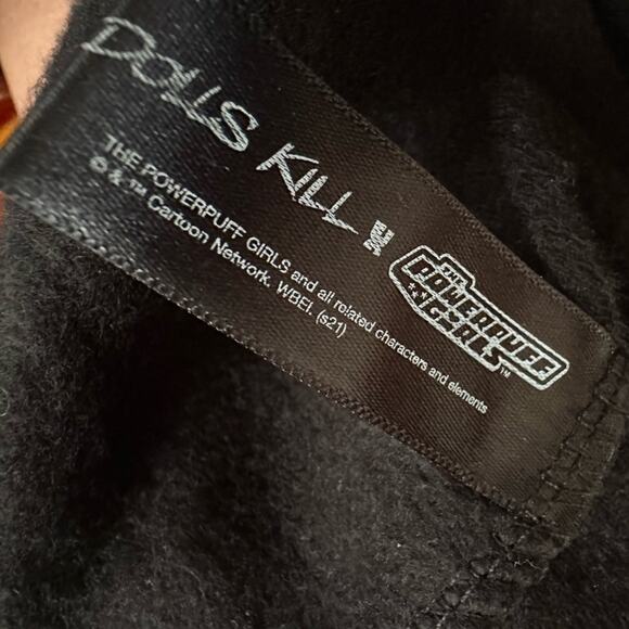 NEW Dolls Kill x Powerpuff Girls Crop Sweatshirt Graphic Cartoon Network Rare - Picture 6 of 6